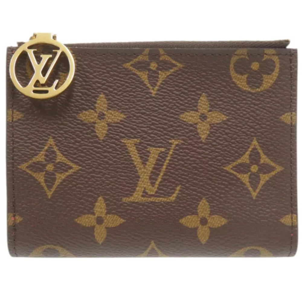 Louis Vuitton Portefeuille Lisa Monogram Tonic Orange Bi fold Wallet LV